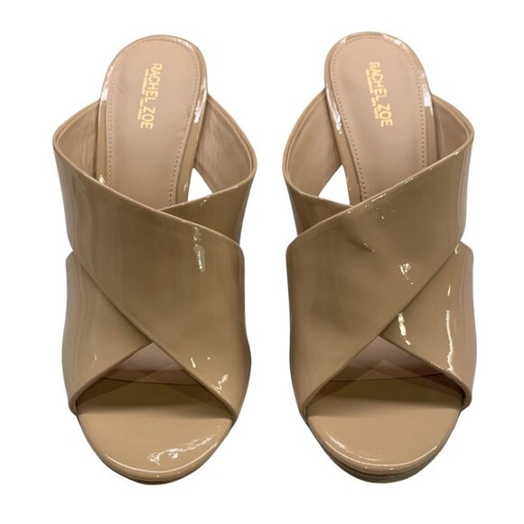 Rachel Zoe Lauren Sandal Nude Womens Size 9.5 Slip On Heels - Picture 5 of 11